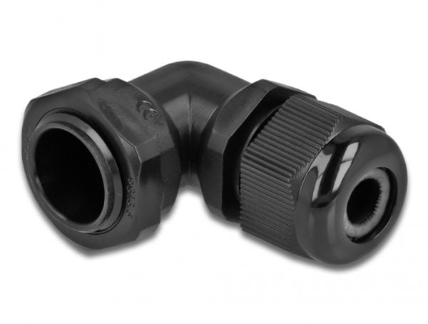 DeLOCK 60298, Musta, Muovi, 1 kpl, Kulmikas, PG13.5, 9 mm
