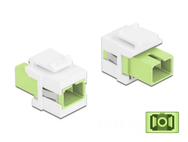 Delock - Trapes-jakk - SC MM - lime green/white