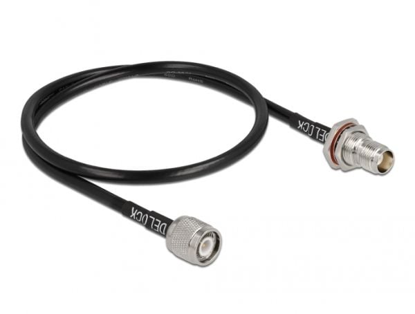Delock - Antennikaapeli - TNC (P) - TNC (R) - 60 cm - 4,95 mm - koaksiaalinen - RG-58C/U - lajitelma