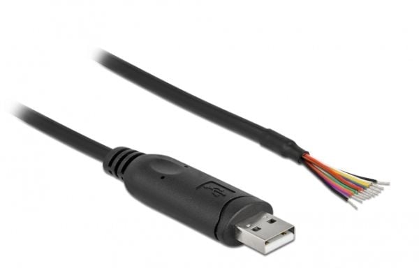 Delock - Seriell adapter - USB 2.0 - RS-232 x 1 - svart