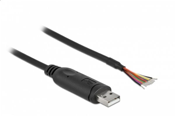 Delock - Seriell adapter - USB 2.0 - RS-232 - svart