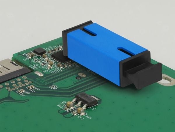 Delock - Nettverkkopler - SC-enkeltmodus (hunn) til SC-enkeltmodus (hunn) - fiberoptisk - simpleks - blå