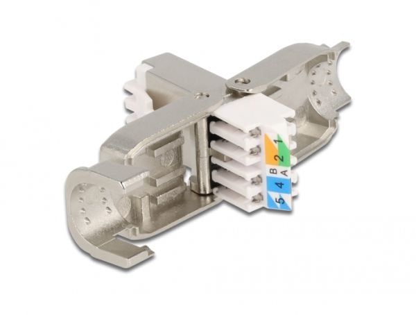 DeLOCK 86927, RJ-45, Hopea, Uros, Suora, Sinkki, Cat6a