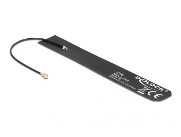 Delock - Antenne - 11.25 cm - Smart Home - 0 - 4 dBi - rundtstrålende - klebemontering - svart