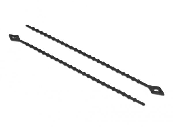 DeLOCK 19568, Helmipintainen johdinside, Polyamidi, Musta, 3,6 cm, -20 - 60 °C, 15 cm
