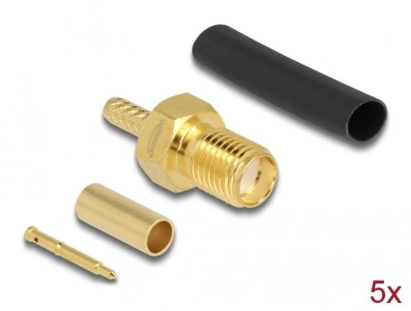 Delock - Antennetilkobling - RP-SMA (M) crimp - RG-174/RG-316 (90044)
