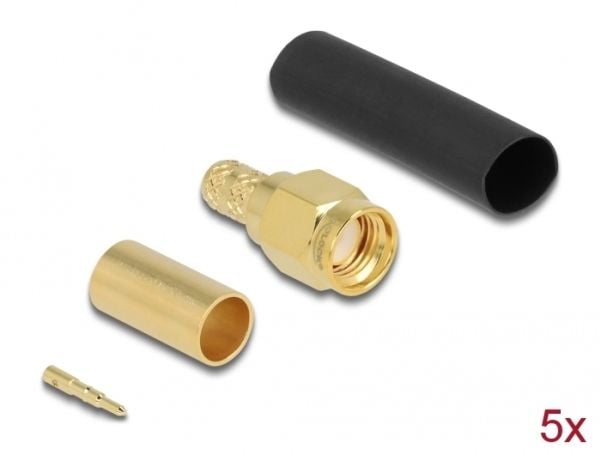 Delock - Antennetilkobling - SMA (M) crimp - LMR-200 (90035)