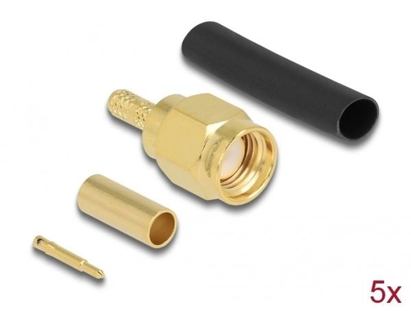 Delock - Antennetilkobling - SMA (M) crimp - RG-174/RG-316 (90034)