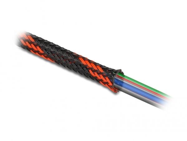 DeLOCK 20758, Musta, Punainen, Polyesteri, -50 - 150 °C, 1 kpl