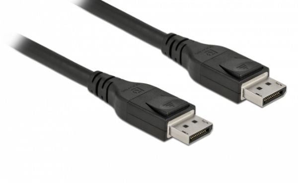 Delock - DisplayPort-kabel - DisplayPort (hann) til DisplayPort (hann) - DisplayPort 1.4 - 15 m - aktiv, 8 K 60 Hz (7680 x 4320) støtte, 5 K 120 Hz...