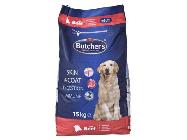 Butcher''s Pet Care Natural&Healthy 15 kg, Voksen, Storfekjøtt, 15 kg, Glutenfri