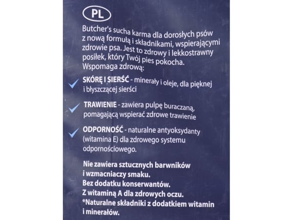 Butcher''s Pet Care Natural&Healthy 15 kg, Voksen, Storfekjøtt, 15 kg, Glutenfri