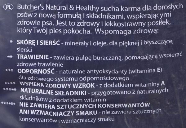 Butcher''s Pet Care Natural&Healthy 10 kg, Vuxen, Nötkött, 10 kg, Glutenfri