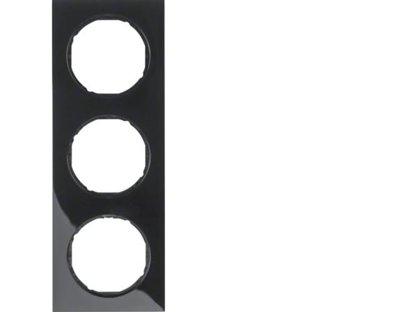Berker 10132245, Musta, Ruuviton, Berker, 1 kpl