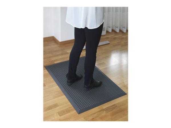 Matting Yoga PUR - Gulvmatte - rektangulær - 60 x 90 cm - antrasitt