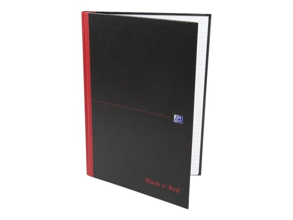Notesbog black n red 400047606 linjeret a4