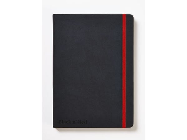 Notesbog oxford black n red business journal a5