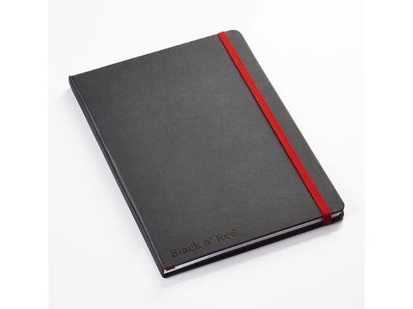 Notesbog oxford black n red business journal a5