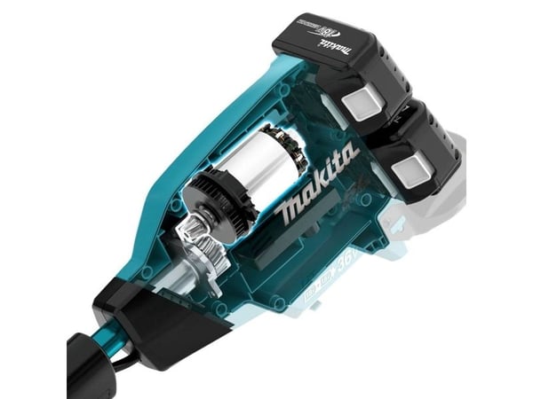 Makita DUR369APT2, Trådkutter, Nylontråd, D-sløyfet håndgrep, 7000 RPM, Svart, Blå, Grå, 43 cm