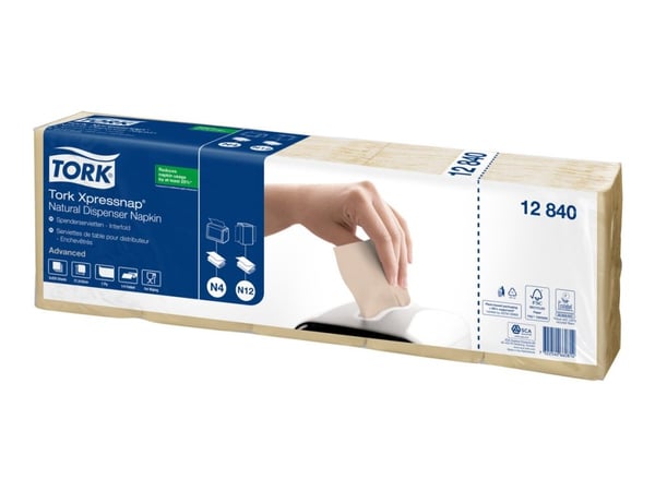 Tork 12840, Luonnollinen, 330 mm, 213 mm, 16,5 cm, 10,7 cm, 1125 kpl