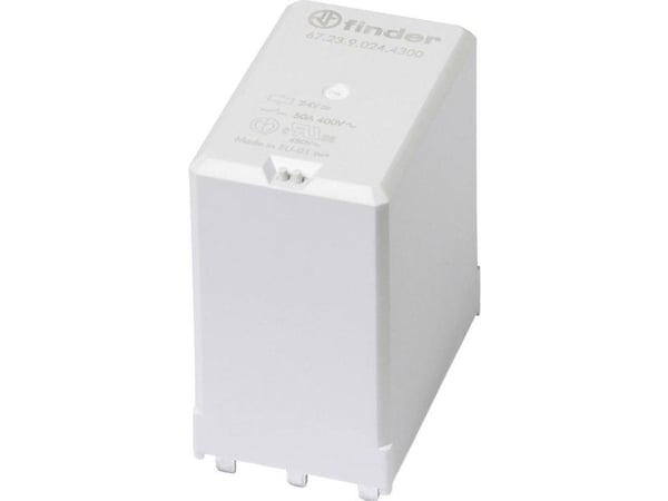 Finder 67.23.9.024.4500 printrelé 24 V/DC 50 A 3x bryter