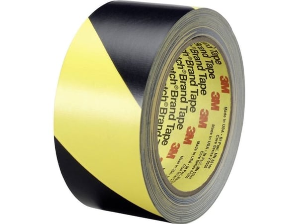 3M 5702, Svart, Gul, Gummi, Vinyl, 33 m, 50 mm