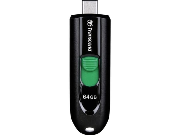 Transcend JetFlash 790C - USB-flashstasjon - 64 GB - USB-C 3.2 Gen 1 - svart