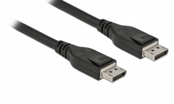 Delock - DisplayPort-kabel - DisplayPort (hann) til DisplayPort (hann) - DisplayPort 1.4 - 12 m - aktiv, 8 K 60 Hz (7680 x 4320) støtte, 5 K 120 Hz...