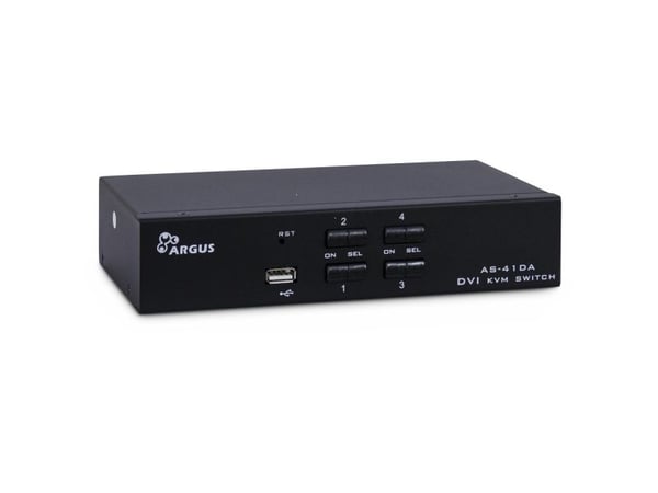 Argus KVM-AS-41DA - KVM / lydsvitsj - 4 x KVM/lyd - stasjonær