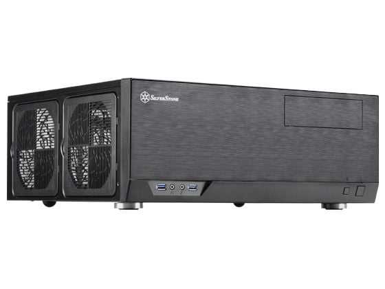 SilverStone Grandia GD09 - Tower - SSI CEB - ingen strömförsörjning (ATX / PS/2) - svart - USB/ljud