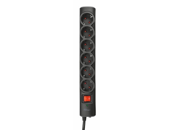 Trust Surge Guard - Strømstødsbeskytter - output-stikforbindelser: 6 - 1,8 m ledning
