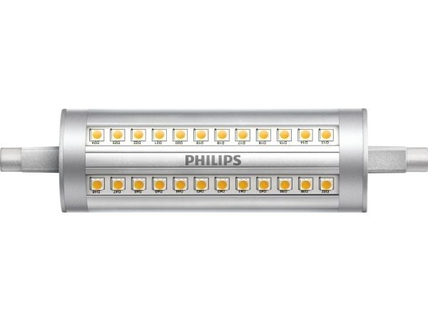 Philips - LED-lyspære - form: korn - R7s - 14 W (ekvivalent 100 W) - klasse E - hvitt lys - 3000 K