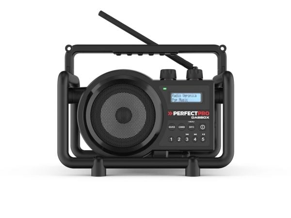 Perfectpro Dabbox, Bærbar, Digitalt, DAB+, FM, 7 W, LCD, Sort