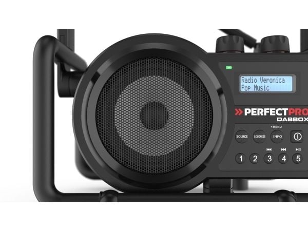Perfectpro Dabbox, Bærbar, Digitalt, DAB+, FM, 7 W, LCD, Sort