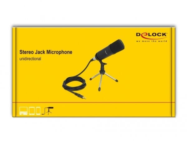 Delock - Mikrofon - svart