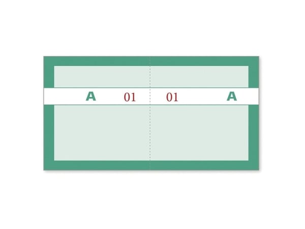 Mayland - Kupongbok - 100 ark - 200 skjemaer - 130 x 70 mm - nummerert