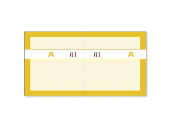 Mayland - Kupongbok - 100 ark - 200 skjemaer - 130 x 70 mm - nummerert