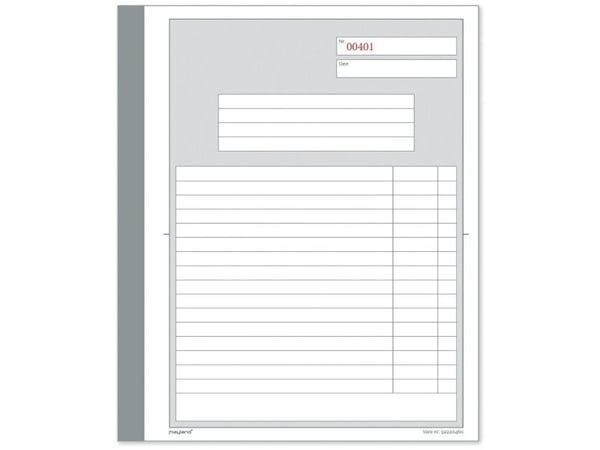 Mayland - Triplikatbok - 50 ark - 148 x 200 mm - triplikat - blåpapirkopi - nummerert