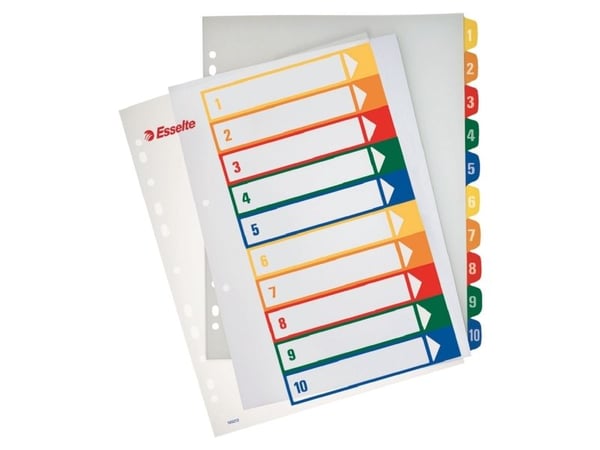 Register, Esselte Project, A4+, 1-10