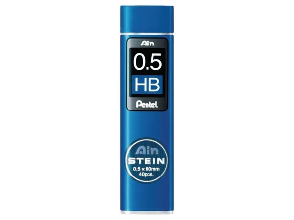 Stifter, Pentel Ain Stein High, HB, 0,5 mm, pakke a 12 stk a 40 miner