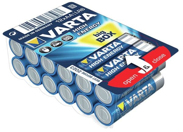 Varta High Energy 04906 - Batteri 12 x AA-type - Alkalisk