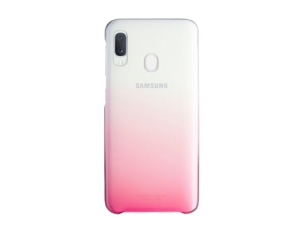 Samsung Gradation Cover EF-AA202 - Baksidedeksel for mobiltelefon - mørkerosa - for Galaxy A20e