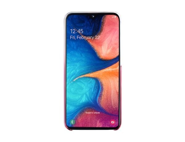 Samsung Gradation Cover EF-AA202 - Baksidedeksel for mobiltelefon - mørkerosa - for Galaxy A20e