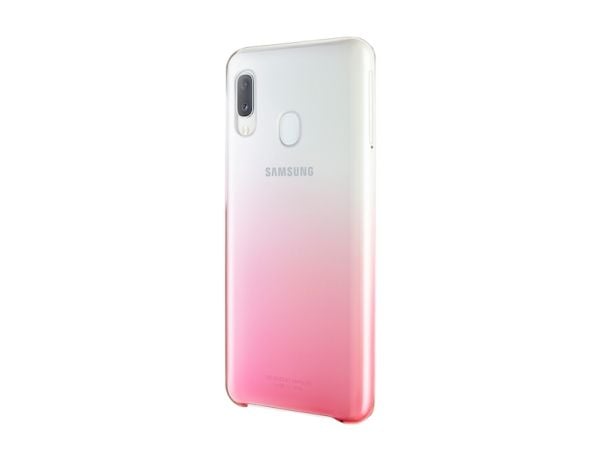 Samsung Gradation Cover EF-AA202 - Baksidedeksel for mobiltelefon - mørkerosa - for Galaxy A20e