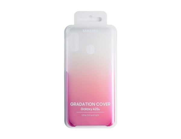 Samsung Gradation Cover EF-AA202 - Baksidedeksel for mobiltelefon - mørkerosa - for Galaxy A20e