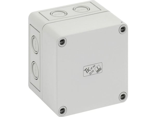 Montagebox PS99-8 94 x 94 x 81 mm IP 66, grå RAL 7035