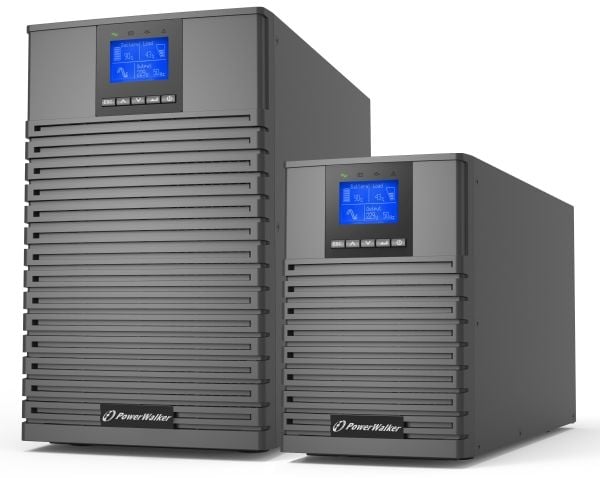PowerWalker VFI 2000 ICT IoT, Dobbeltkonvertering (Online), 2 kVA, 2000 W, Ren sinus, 300 V, 40/70 Hz