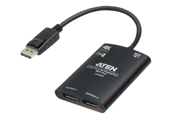 ATEN VS92DP - Videofordeler - 2 x DisplayPort - stasjonær