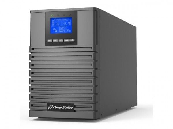 PowerWalker VFI 1500 ICT IoT - UPS - 1500 Watt - 1500 VA - 9 At - Ethernet, RS-232, USB - lähtöliittimet: 4 kpl