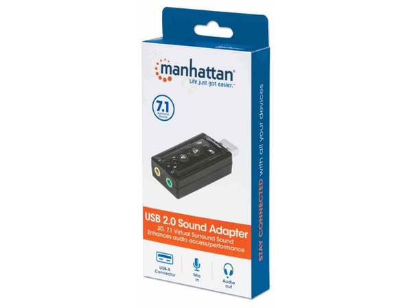 Manhattan 152341, 7.1 kanavaa, USB